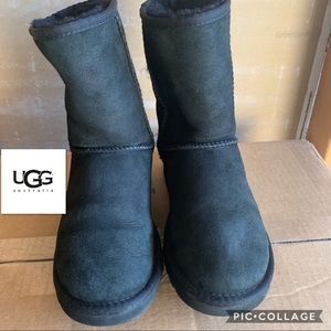 UGG WOMEN'S CLASSIC SHORT Boots (Black)